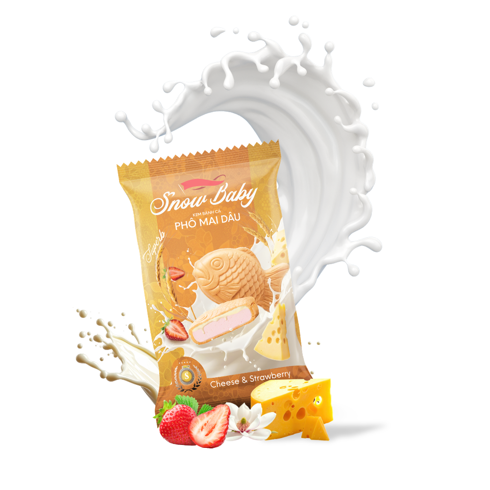 Bánh cá Phô mai Dâu