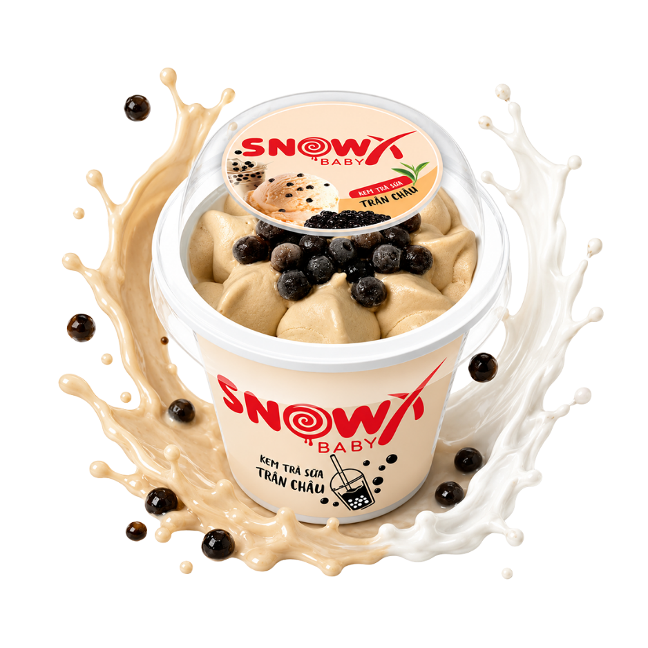 Ly Trà Sữa Trân Châu Snow X