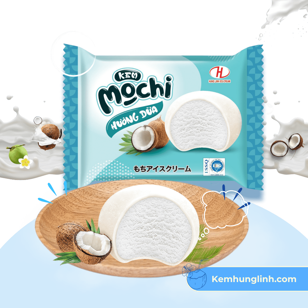 Kem Mochi Hương Dừa